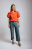 Bec Puff Sleeve Blouse Orange