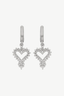 Mini Gypsy Heart Earrings Sterling Silver