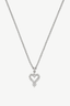 Mini Gypsy Heart Necklace Sterling Silver