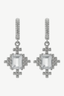 Reya Earrings Sterling Silver With White Topez