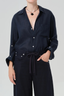 Kayla Shrunken Shirt True Navy