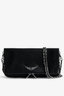 Rock Clutch Noir Silver