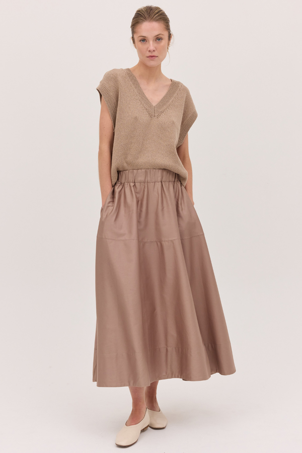 The Maxi Skirt Mocha