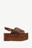 Woven Platform Sandal Walnut