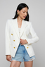 Kyomi Double Breasted Blazer White