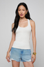 Adira Scoopneck Tank Vintage White