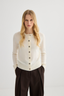 Sylvia Merino Cardigan Ivory