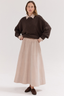The Corduroy Maxi Skirt Limestone