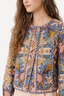 Sea Garden Scarf Long Sleeve Jacket Soft Pink