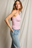 Annie Recycled Tank Sugar Pink