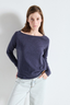 Sonoma Long Sleeve T-Shirt Vintage Navy Blue