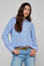 Ellery Poplin Shirt Allure Blue/ White Stripe