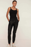 Lauren Leather Joggers Black
