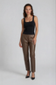 Bianca Leather Jogger Chestnut