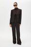 Saxony Fitted Cropped Blazer Espresso