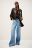 Milos Leather Jacket Marron