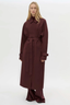 Dia Trench Coat Burgundy