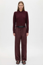 Dia Elastic Detail Pant Burgundy