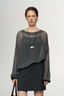 Cashmere Silk Sweater Dark Gray