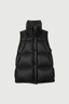 High Neck Goose Down Vest Black