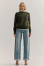 Adele Cashmere Crew Neck Knit Moss