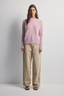 Adele Cashmere Crew Neck Knit Petal Cloud