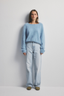 Stella Cashmere Boat Neck Knit Sky