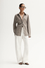 Emry Stripe Shirt Taupe Stripe