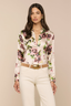 Tyler Silk Blouse Ecru/ Mauve Romantic Rose