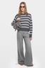 Swapy Stripe Jumper Anthracite
