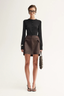 Dawson Mini Skirt Chocolate