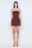 Romee Strapless Mini Dress Raisin