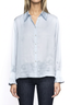 Thely Satin Shirt Bleu Oxford