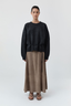 Suede Circle Skirt Earth