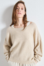 Damsville Boatneck Jumper Sand Melange