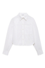 Scott Cropped Shirt White