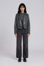 Marco Deli Leather Jacket Verde