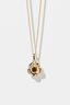 Posie Charm Necklace Gold Plated African Garnet