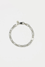 Figaro Paperclip Bracelet Sterling Silver 19cm