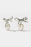Bow Pearl Studs Sterling Silver