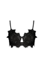 Isabella Mid Support Lace Bra Black