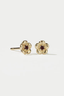 Posie Studs Gold Plated African Garnet
