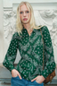 Twina Silk Bandana Shirt Meadow