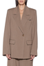 Oversized Blazer Cappucino Pinstripe