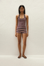 Playa Mini Short Cila Stripe Navy