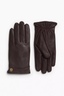 Joni Cashmere Lined Leather Gloves Dark Espresso