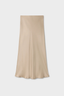 Long Bias Cut Skirt Hazelnut