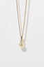 Lulu Necklace Gold Plated White Diamond