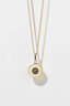Violet Necklace Gold Plated Blue Sapphire