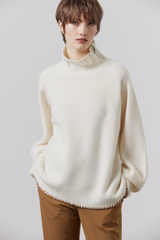 Aidan Ribbed Oversized Sweater Milk